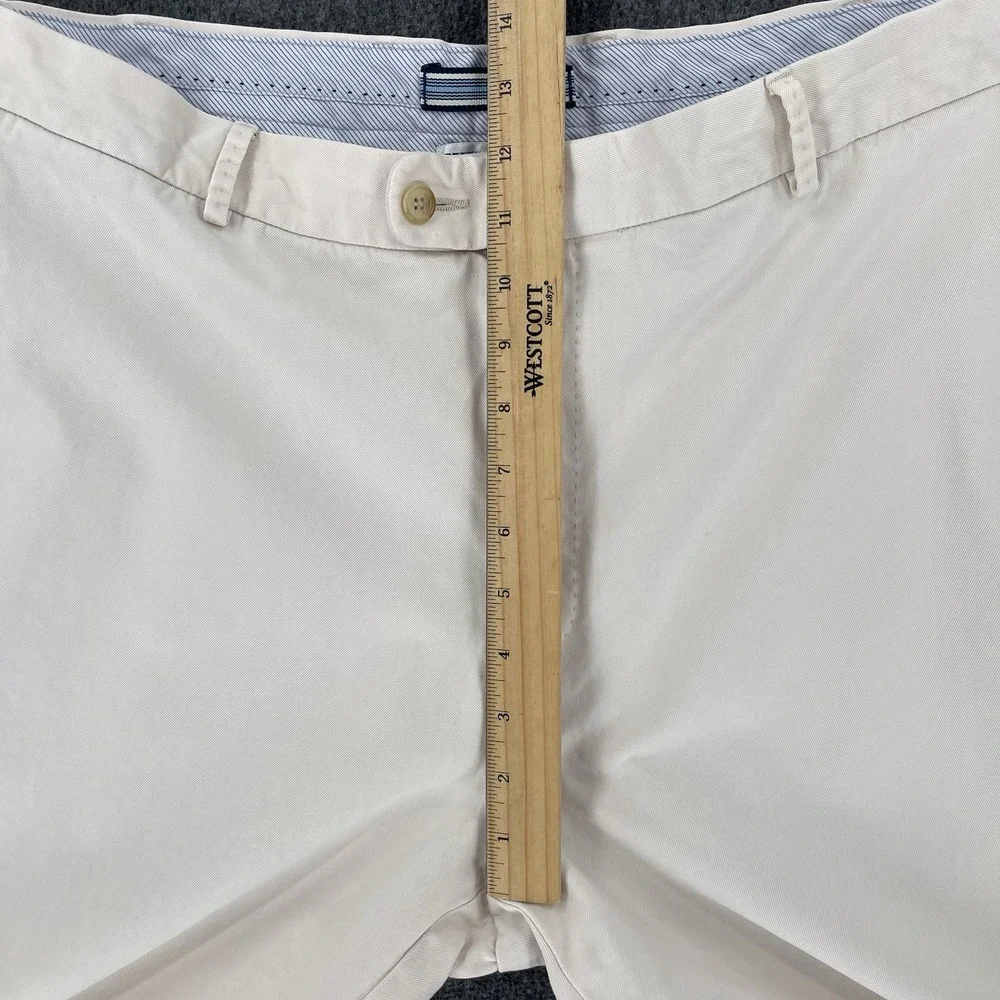 Peter Millar Pants Mens 38x36 Cream White Chino Straight Leg Preppy Casual Crown